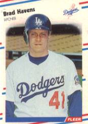 1988 Fleer Baseball Cards      517     Brad Havens